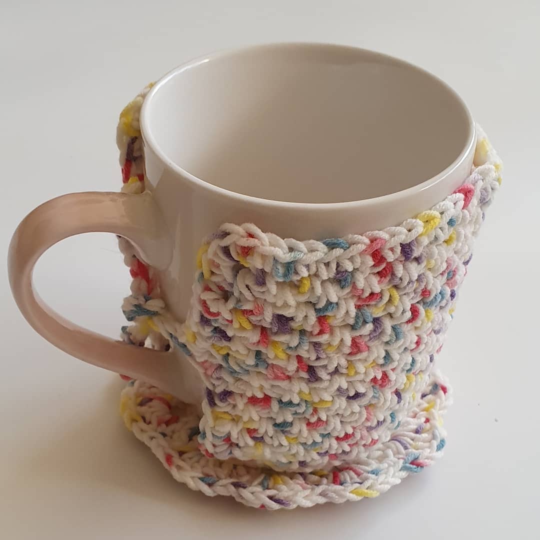 Crochet Mug Cozy & Coaster Set