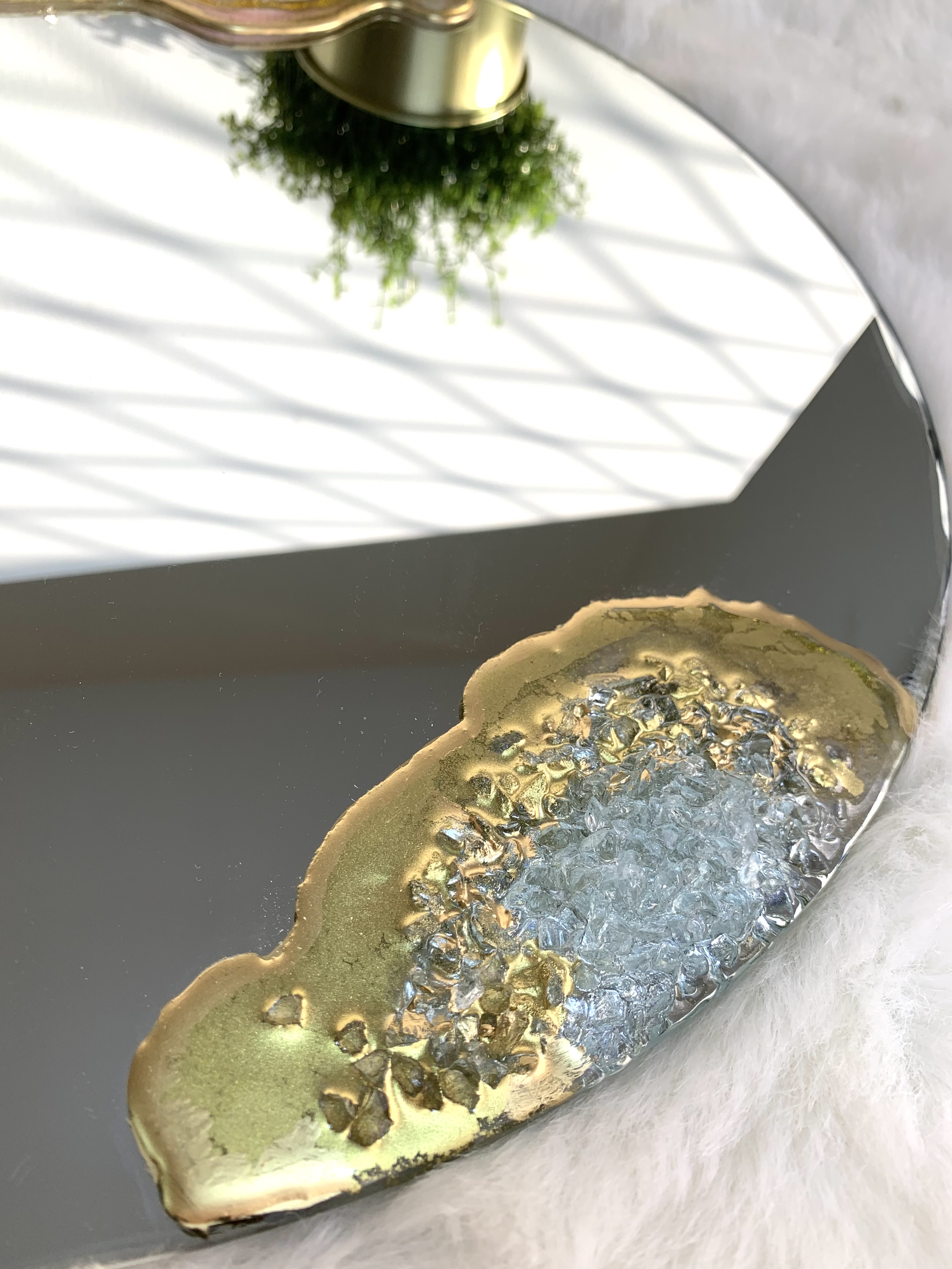 Geode Style wall Mirror