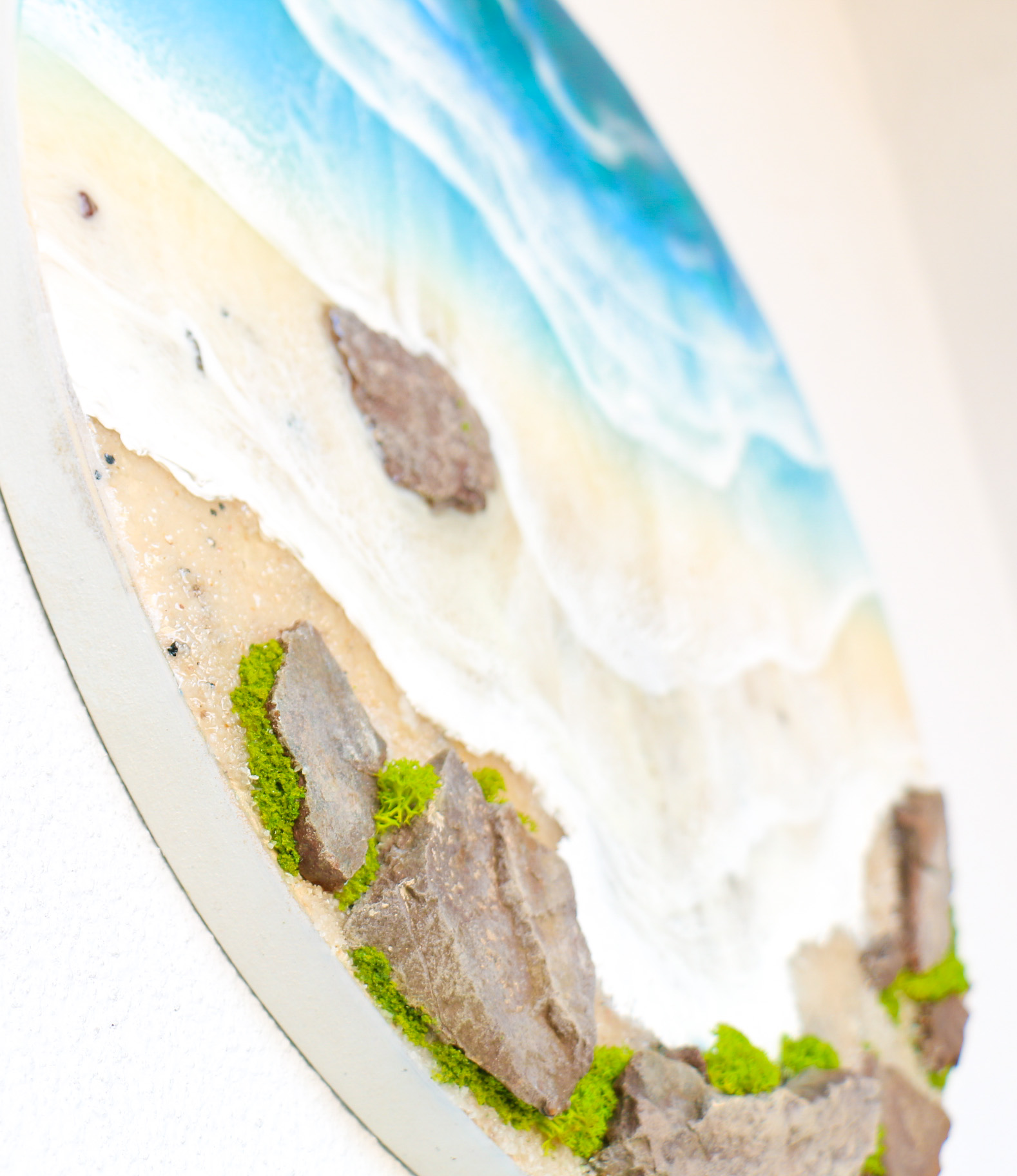 40 Cm Resin Beach Wall Art