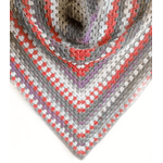 Crochet Triangular Shawl In Maritime Colors