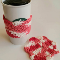 Crochet Mug Cozy And Coaster Set