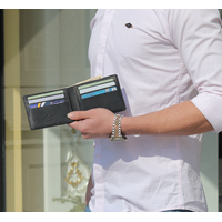 Dirham By-Fold Charcoal Black Wallet