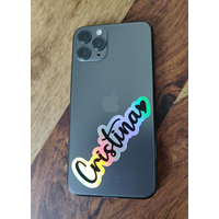 Custom Vinyl Double Layered Name Decals/Stickers