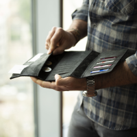 SAFE Charcoal Black Unisex Wallet