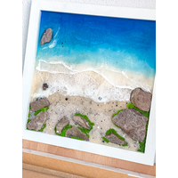 3D Resin Beach Wall Art