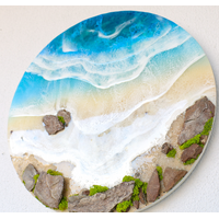40 Cm Resin Beach Wall Art