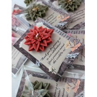 Thank You Giveaway Candle (Poinsettia)