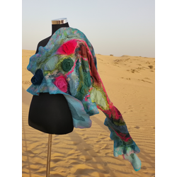 Palantin blue with chiffon roses