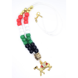 UAE National Day Flag Color and Camel Necklace