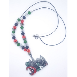 UAE National Day Silver Plated Dubai Icons Necklace