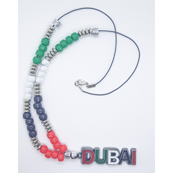 UAE National Day Silver Plated Dubai Necklace
