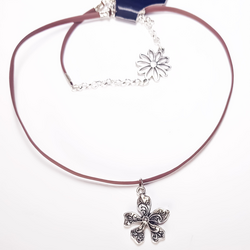Leather Necklace and​ Bracelet Set