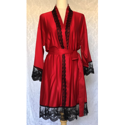 Red Satin Lounge/Night Robe
