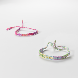 Pink and Purple Friendship Bracelets