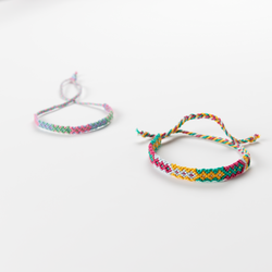 Red and Yellow Friendship Bracelets