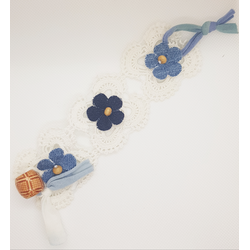 Crochet Denim Bracelet