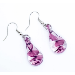 Purple Murano Earrings