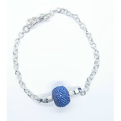 Blue Metallic Bracelet