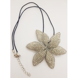 Wire Flower Necklace