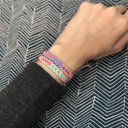 Green and Purple Friendship Bracelets
