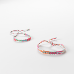 Green and Purple Friendship Bracelets