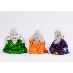 Big Buddha Monks - Set of 3