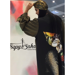 Classy Abaya with Floral Prints