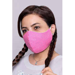 Candy Pink - 100% Cotton Washable Mask