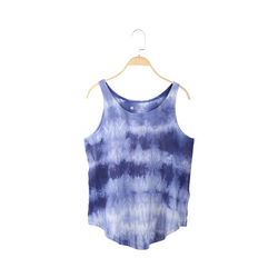 Indigo and Aloe Vera infused Flared T-shirt - Tie and Dye