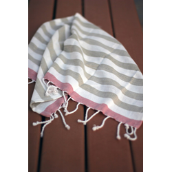 Hand Towels - Canopy Collection (Olive Green Stripes)