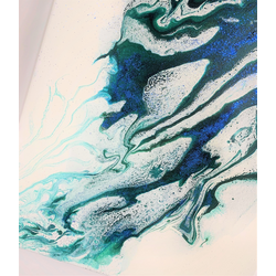Fluid Art Wall Decor Hanging