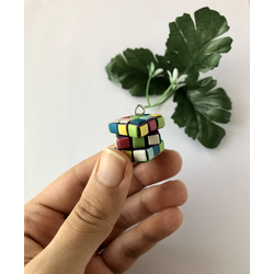 Handmade Polymer Clay Rotatable Rubik's Cube