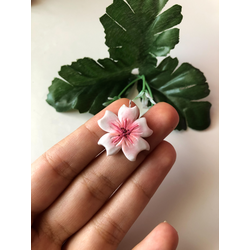Polymer Clay Handmade Sakura Keychain