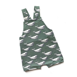Olive Whale Dungarees
