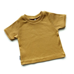 Ribbed T-shirt Mustard
