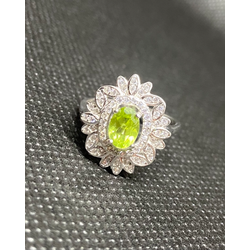 The Peridot silver ring