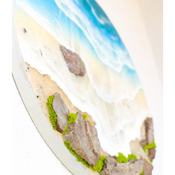 40 Cm Resin Beach Wall Art