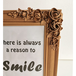 Handmade Bronze Flower Frame - Home Decoration