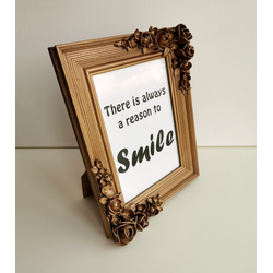 Handmade Bronze Flower Frame - Home Decoration