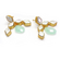 Chalcedony, Baroque Pearl Earrings