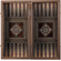 Backgammon - Walnut Wood Inlaid with Mosaic and Seashells