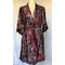 Burgundy red peacock Lounge/Night robe