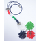 UAE National Day Flag Colors Crochet Rounds​ Necklace