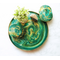 Luxury Handmade Home Items - Emerald Resin Metal Tray