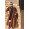 Black Bricks Lace Abaya