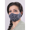 Navy with White Flowers - 100% Cotton Washable Mask