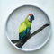 Handmade Concrete Platter with Acrylic Painting,30cm/36cm diameter