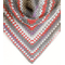 Crochet Triangular Shawl In Maritime Colors